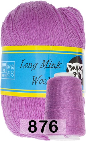 Пряжа Пух норки Long Mink Wool комплект 4 мотка в Новокузнецке