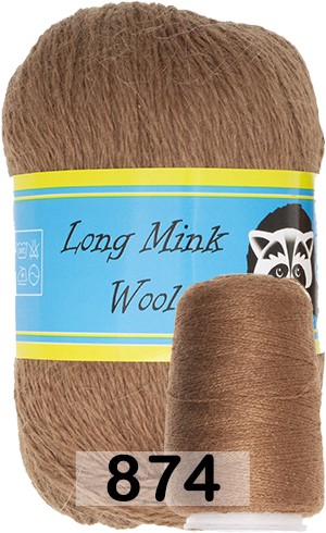 Пряжа Пух норки Long Mink Wool комплект 4 мотка в Новокузнецке