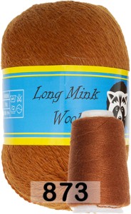 Пряжа Пух норки Long Mink Wool комплект 4 мотка