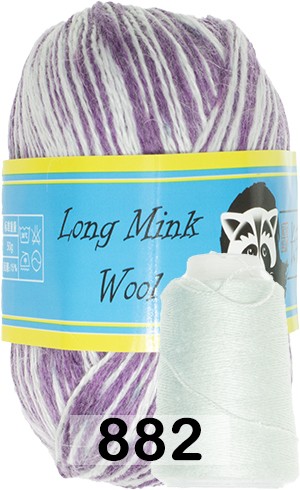 Пряжа Пух норки Long Mink Wool комплект 4 мотка в Новокузнецке