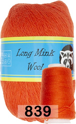 Пряжа Пух норки Long Mink Wool комплект 4 мотка в Новокузнецке