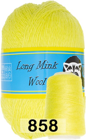 Пряжа Пух норки Long Mink Wool комплект 4 мотка в Новокузнецке