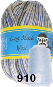 Пряжа Пух норки Long Mink Wool комплект 4 мотка