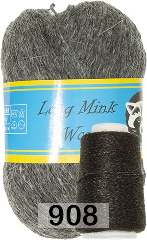 Пряжа Пух норки Long Mink Wool комплект 4 мотка в Новокузнецке