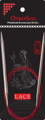 Круговые металлические спицы с красной леской