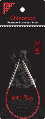 Круговые металлические спицы с красной леской