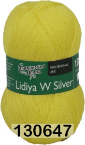Пряжа Семеновская Lidiya W silver / Лидия ЧШ сильвер