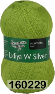 Пряжа Семеновская Lidiya W silver / Лидия ЧШ сильвер