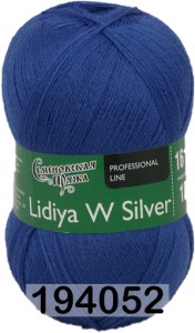 Пряжа Семеновская Lidiya W silver / Лидия ЧШ сильвер