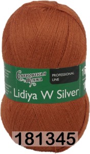 Пряжа Семеновская Lidiya W silver / Лидия ЧШ сильвер
