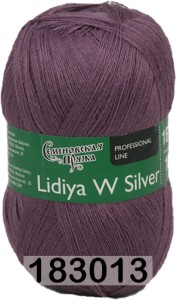 Пряжа Семеновская Lidiya W silver / Лидия ЧШ сильвер