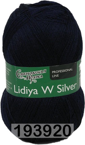 Пряжа Семеновская Lidiya W silver / Лидия ЧШ сильвер в Екатеринбурге
