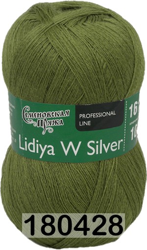 Пряжа Семеновская Lidiya W silver / Лидия ЧШ сильвер в Керчи