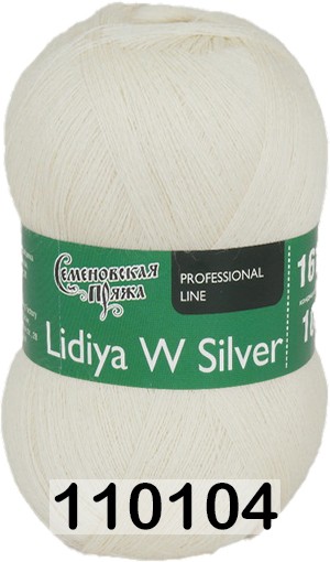 Пряжа Семеновская Lidiya W silver / Лидия ЧШ сильвер в Керчи