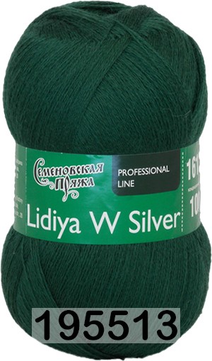 Пряжа Семеновская Lidiya W silver / Лидия ЧШ сильвер в Керчи