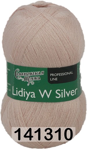 Пряжа Семеновская Lidiya W silver / Лидия ЧШ сильвер в Новосибирске