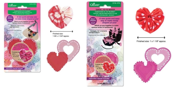 Пластиковое устройство для создания сердечек из ткани clover