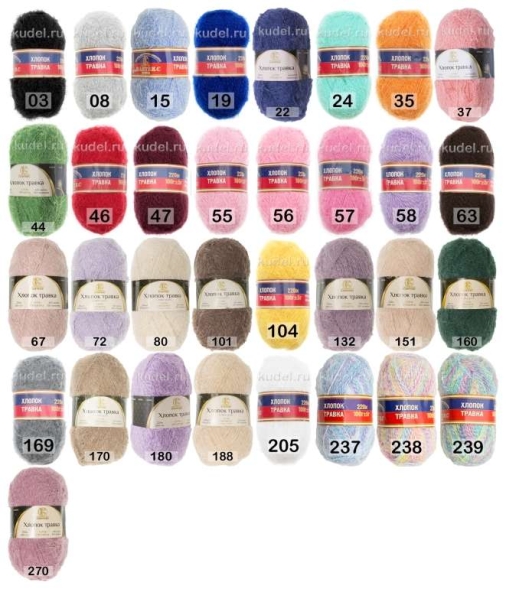Пряжа камтекс хлопок травка