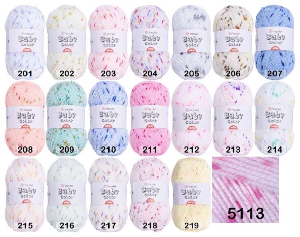Пряжа yarnart baby color