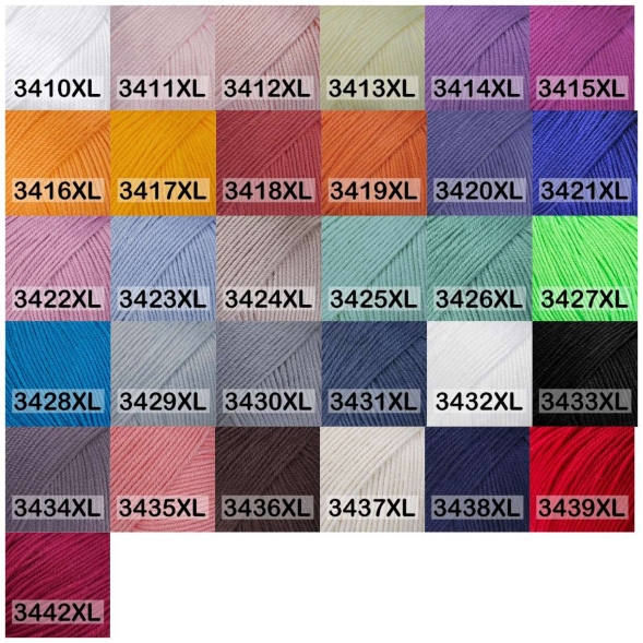 Пряжа gazzal baby cotton xl
