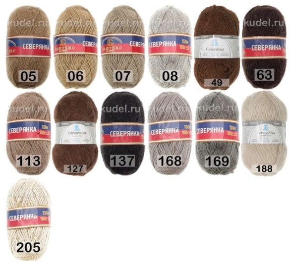 Пряжа камтекс северянка