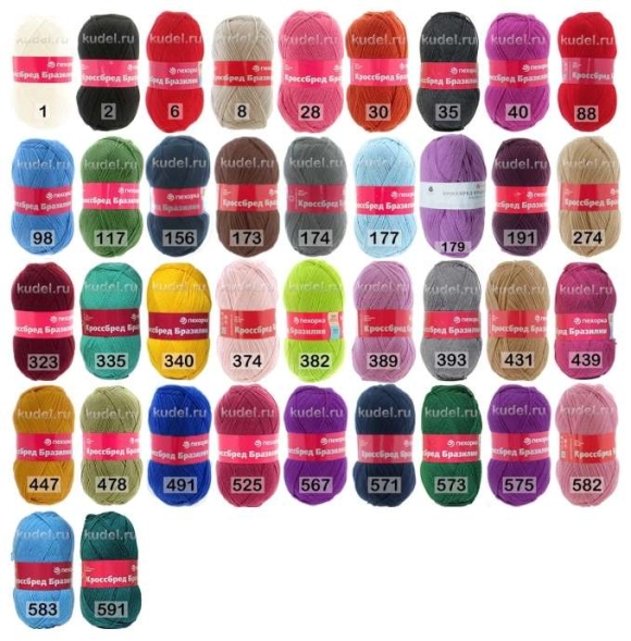 Пряжа пехорка кроссбред бразилии