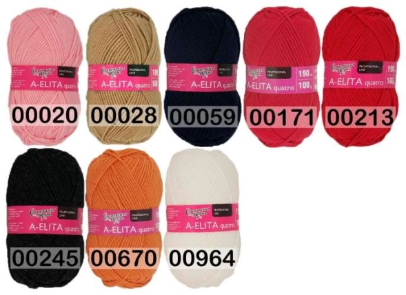 Пряжа семеновская a-elita quatro / аэлита кватро