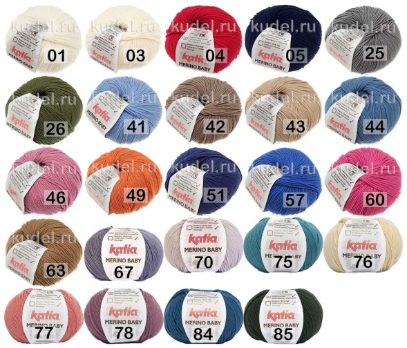Пряжа katia merino baby