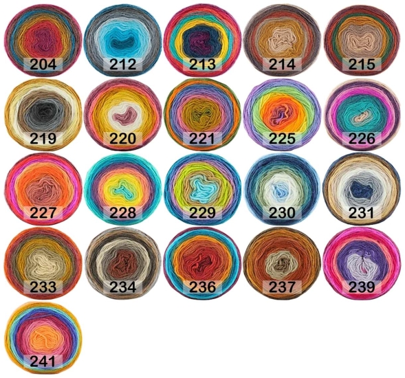 Пряжа kamgarn cake papatya