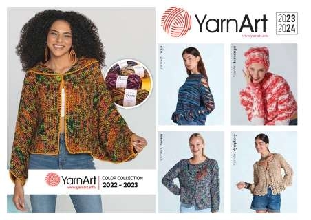 Каталоги цветов yarnart 2021-2024