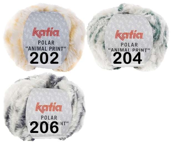 Пряжа katia polar animal print