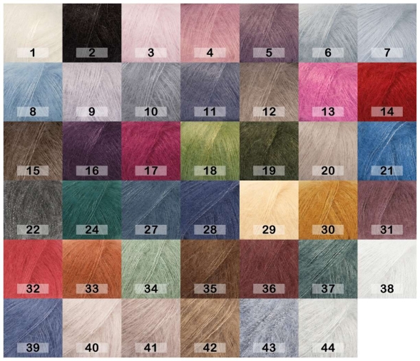 Пряжа drops kid-silk uni colour