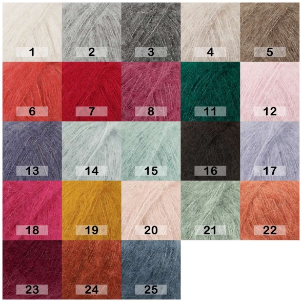 Пряжа drops brushed alpaca silk uni colour