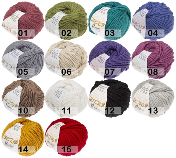 Пряжа kamgarn roving papatya