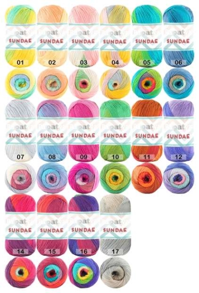 Пряжа kamgarn sundae papatya