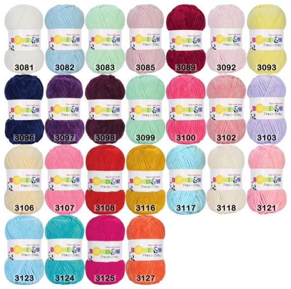 Пряжа nako bonbon panda baby