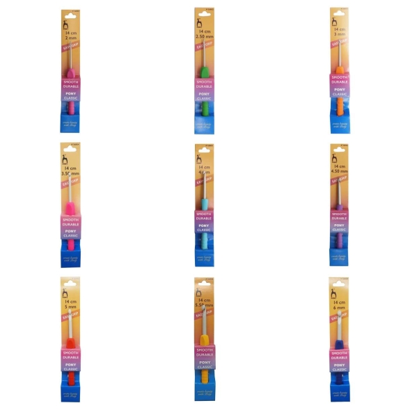 Крючок pony с прорезиненной ручкой