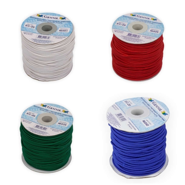 Шнур эластичный 2 мм ec-20 50 м gamma