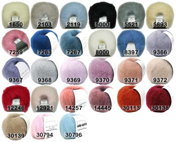 Пряжа lana gatto mohair royal