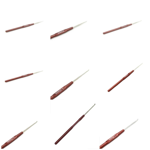 Крючок hobby&amp;pro вязальный с пластиковой ручкой