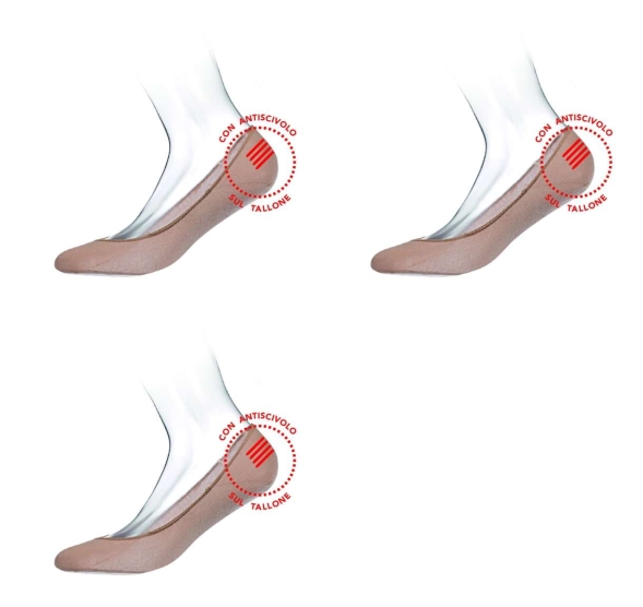 Подследники с нескользящей накладкой на пятку