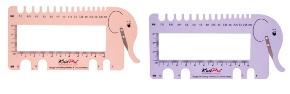 Линейка &quot;слон&quot; для определения размера спиц с резаком для нити