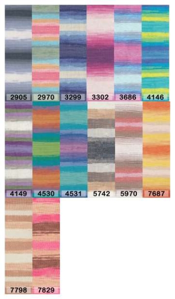 Пряжа alize bella batik 100