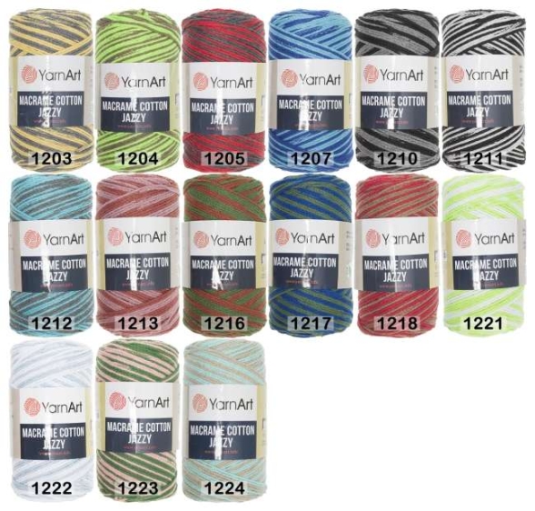 Пряжа yarnart macrame cotton jazzy