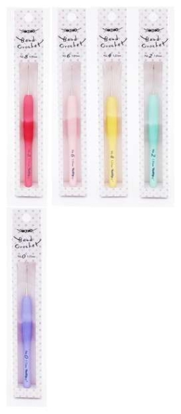 Крючок для вязания бусинами, с ручкой &quot;bead crochet&quot; tulip