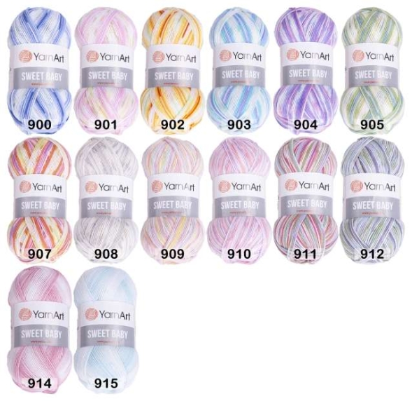 Пряжа yarnart sweet baby