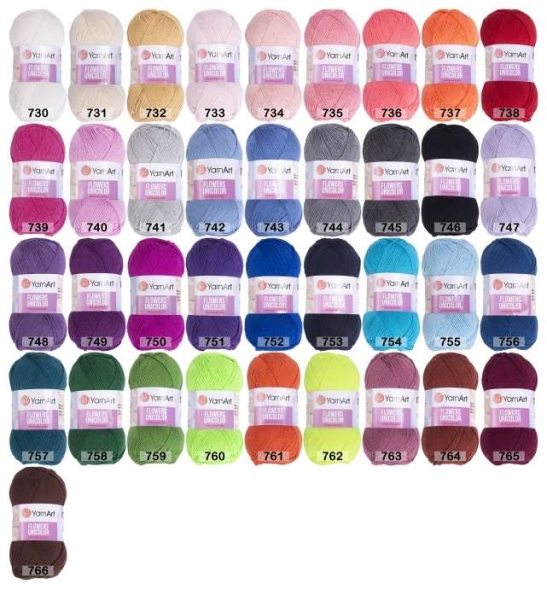 Пряжа yarnart flowers unicolor