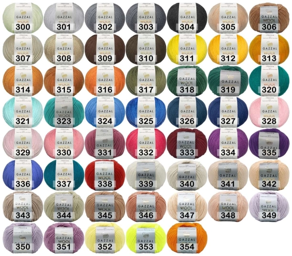 Пряжа gazzal wool 175