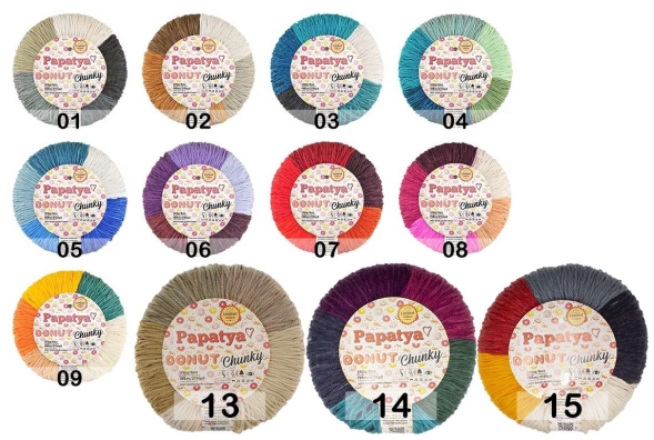 Пряжа kamgarn donut chunky papatya