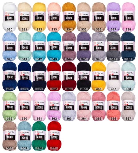 Пряжа yarnart adore